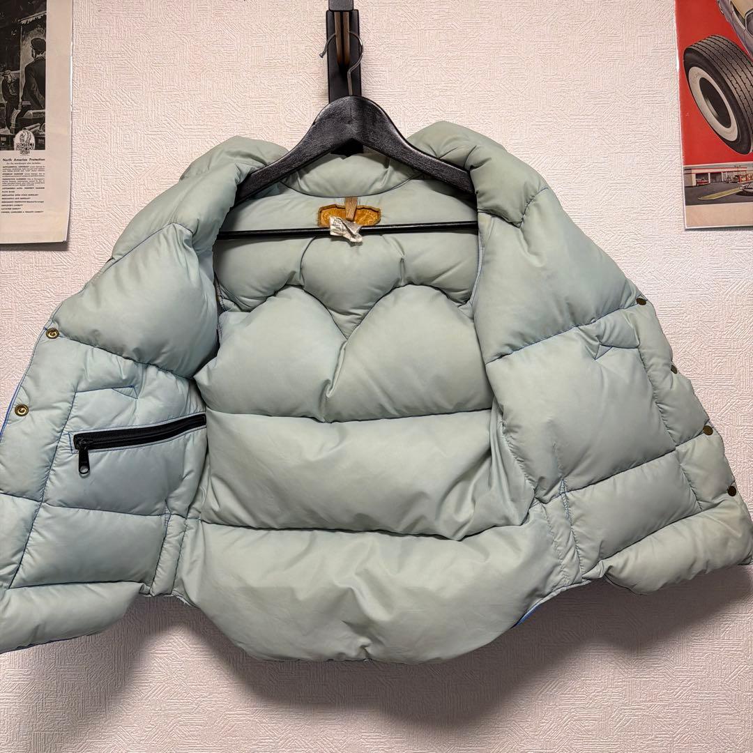 ぷ*ん様 希少　70s オリジナル　ロッキーマウンテンダウンベスト　ブルー　ヨー