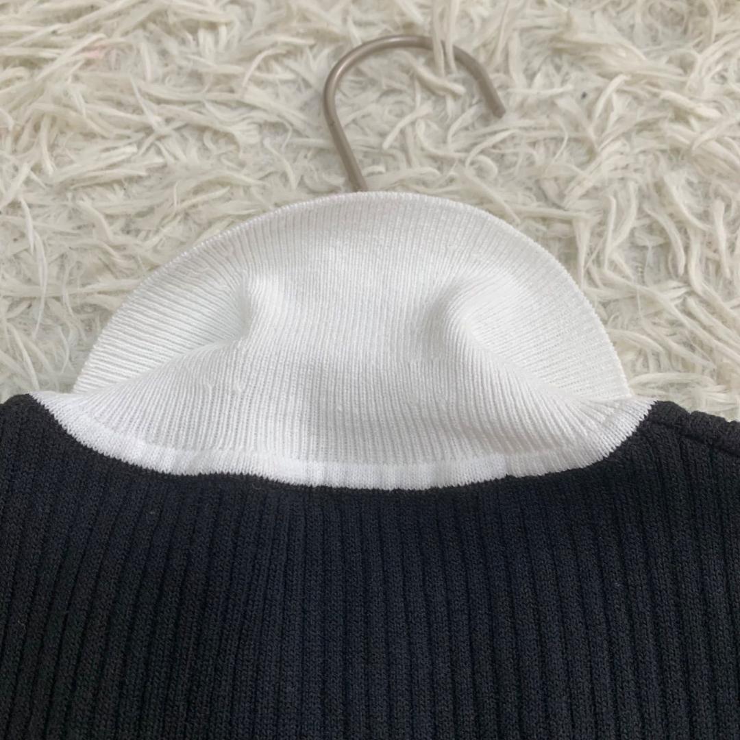 美品✨crgne シーニュ ニットベスト 薄手 コットン 黒 ブラック