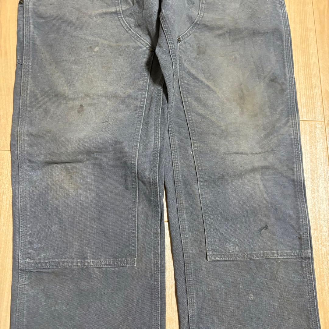 carhartt Mexico GVL グレー ダブルニー ダック ワークパンツ