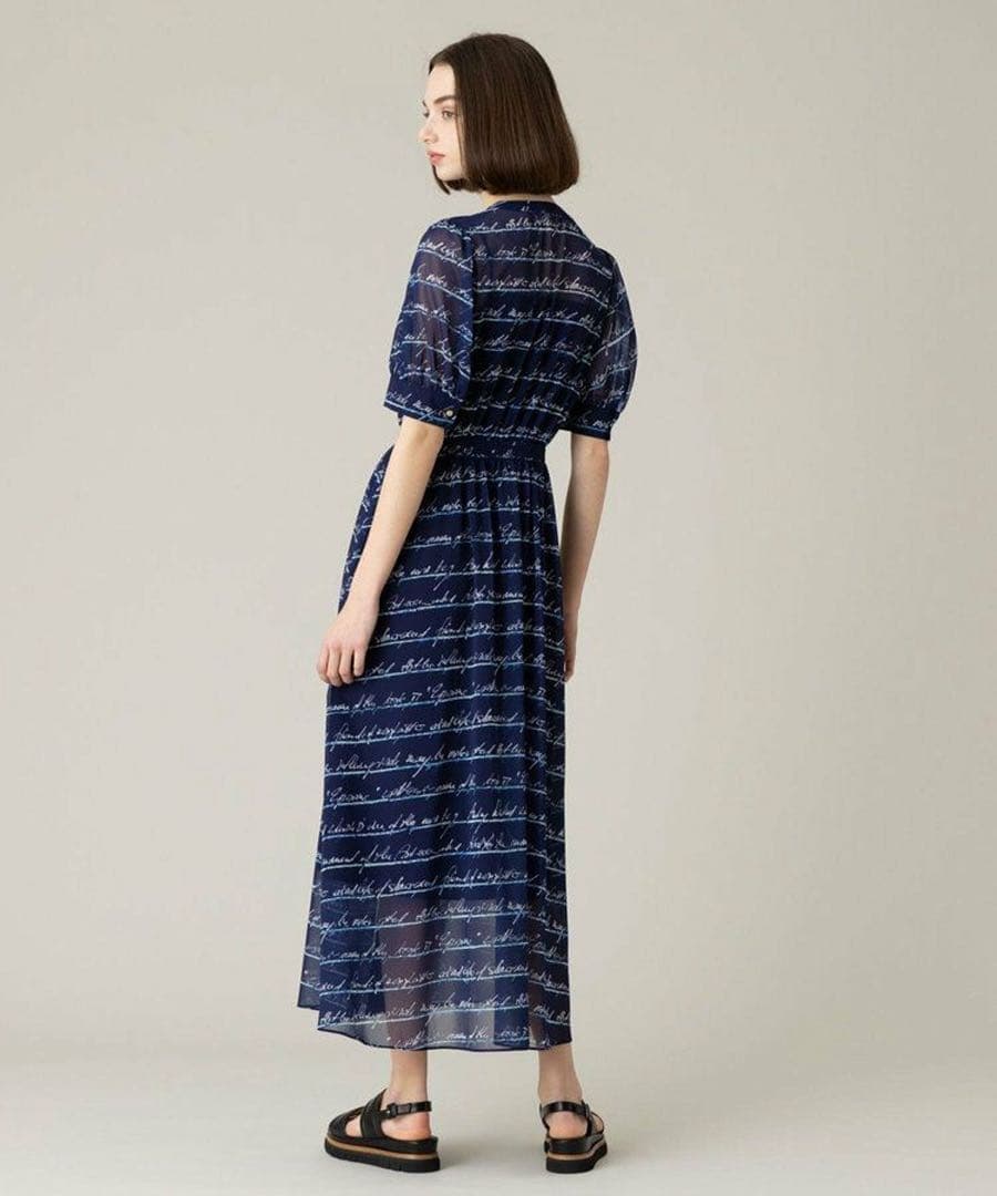 LOULOU WILLOUGHBY RATTIレタードボーダーワンピース美品