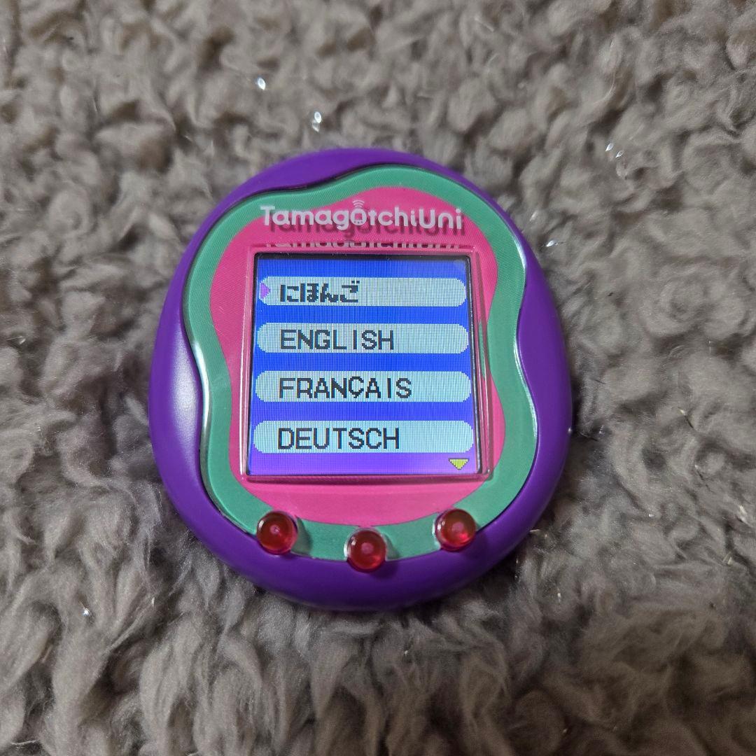 【箱あり美品】BANDAI TamagotchiUni たまごっちユニ パープル