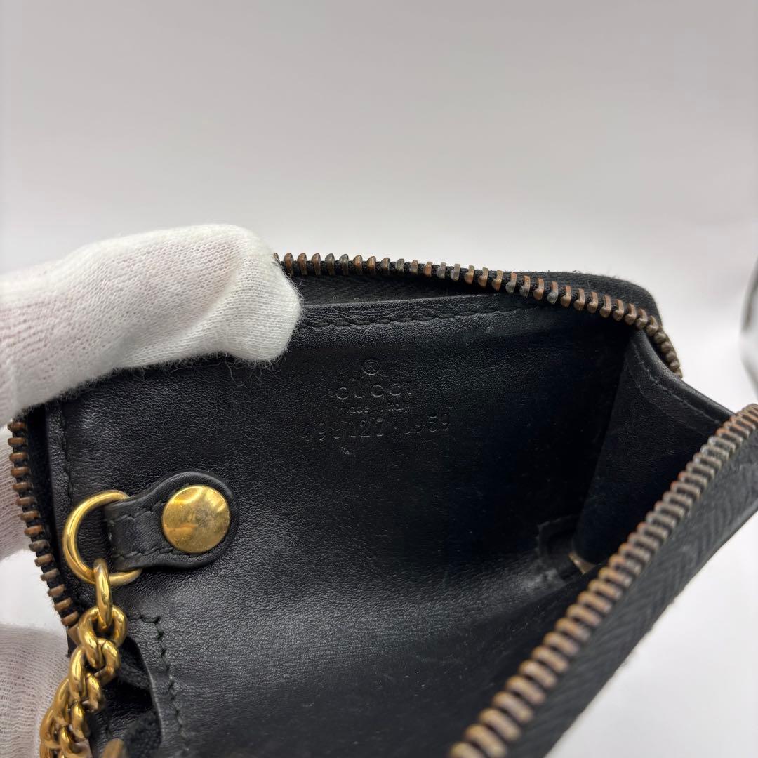 GUCCI キーケース　ケース　ブラック　キルティング　498127 小物