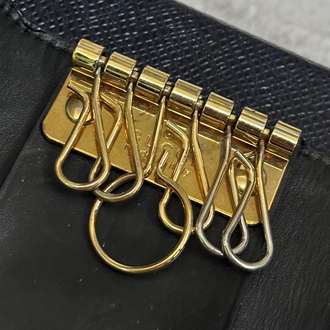 GUCCI グッチ　キーケース　６連　インターロッキング　グッチシマ　GG