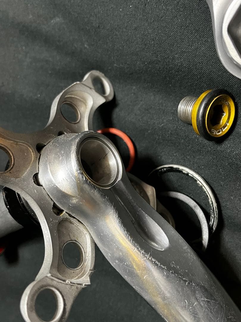 貴重 Extralite社 E-Bones 軽量クランク 生産終了 小径車等に
