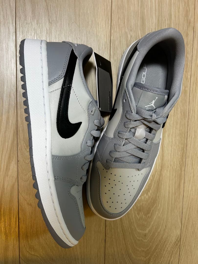 シューズ(男性用) AIR JORDAN 1 LOW GOLF WOLF GREY 26.5cm