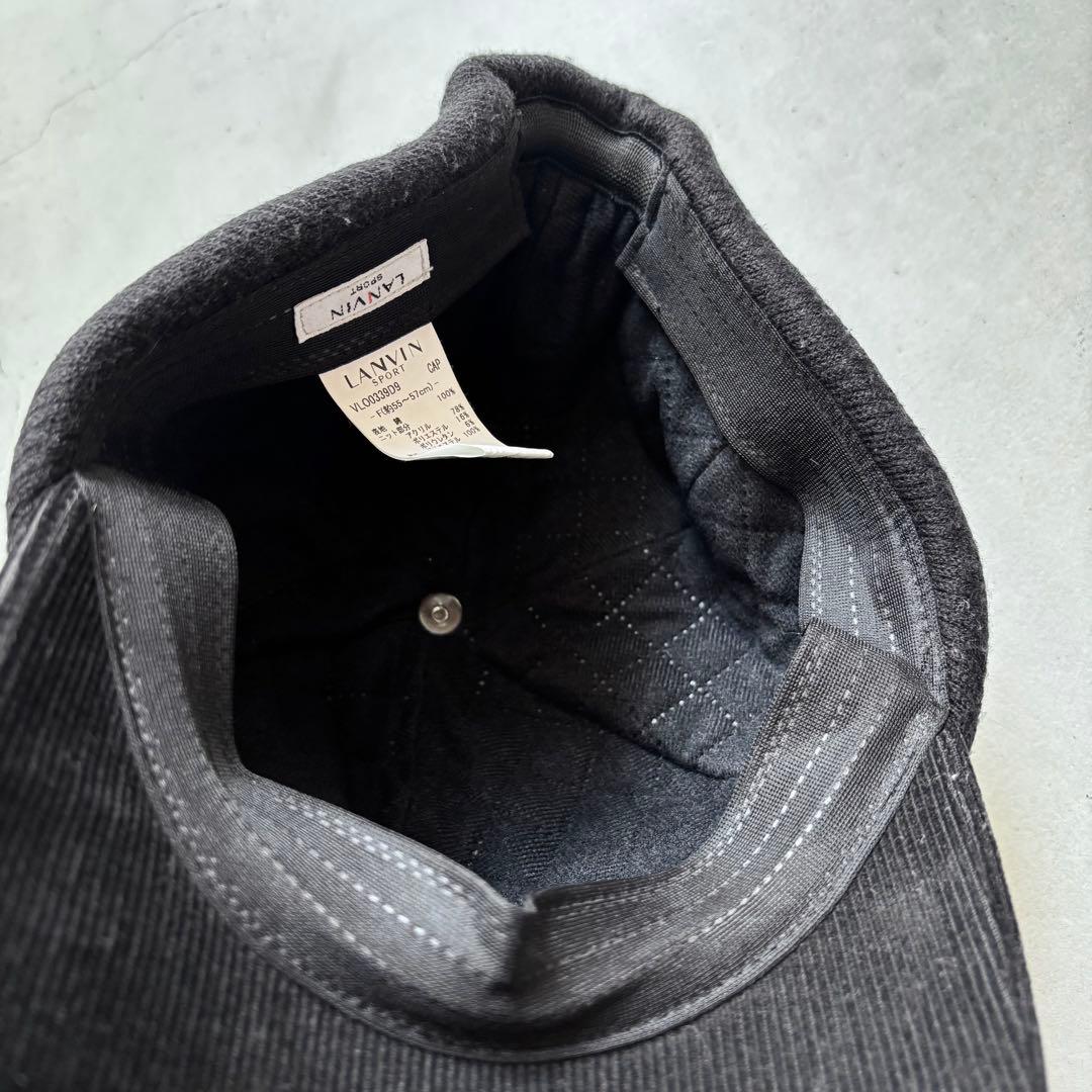 LANVIN SPORT ランバンスポール コーデュロイキャップ 55-57cm