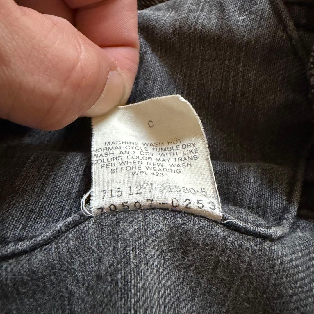 【希少】87年USA製 Levi’s 70507-0253 アシッドブラック L