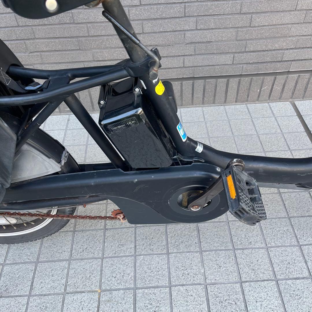 パナソニック 電動アシスト自転車 ギュットアニーズ 前後チャイルドシート付 黒