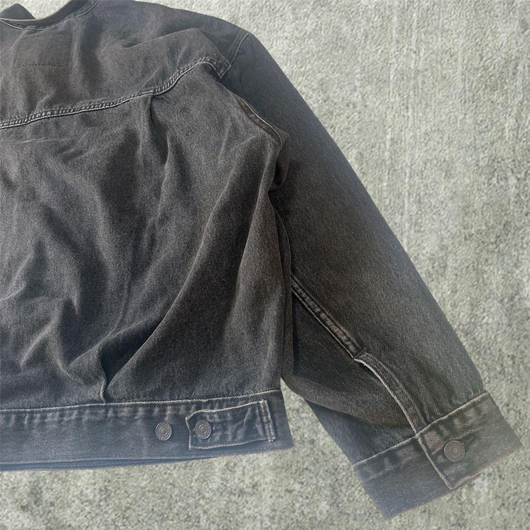 【人気】 LEVI'S PREMIUM ダークグレー トラッカージャケット L