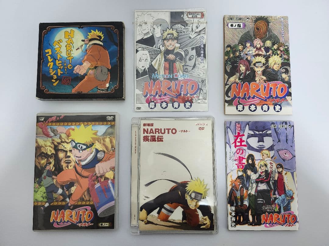 NARUTO DVD BOX セット & 劇場版入場特典(DVDや漫画)3点など