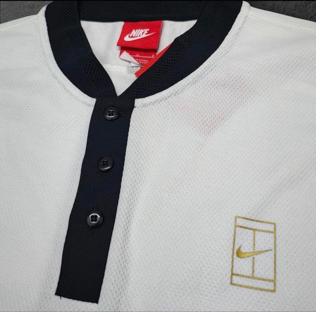 新品　NIKE　ナイキ　テニス　コート　ポロシャツ　ホワイト　L ポロ