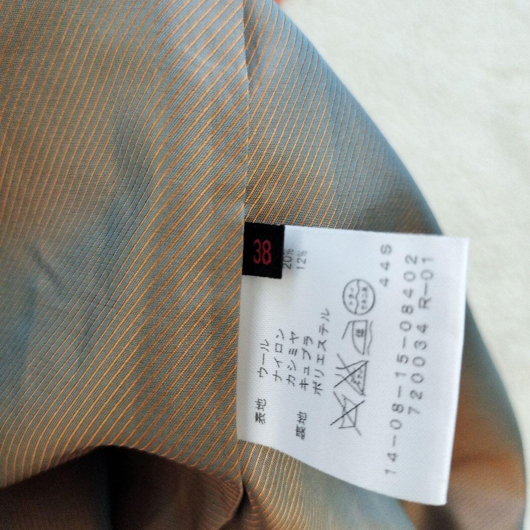 トゥモローランド コレクションカシミア混 ケープ ポンチョ オレンジ日本製38
