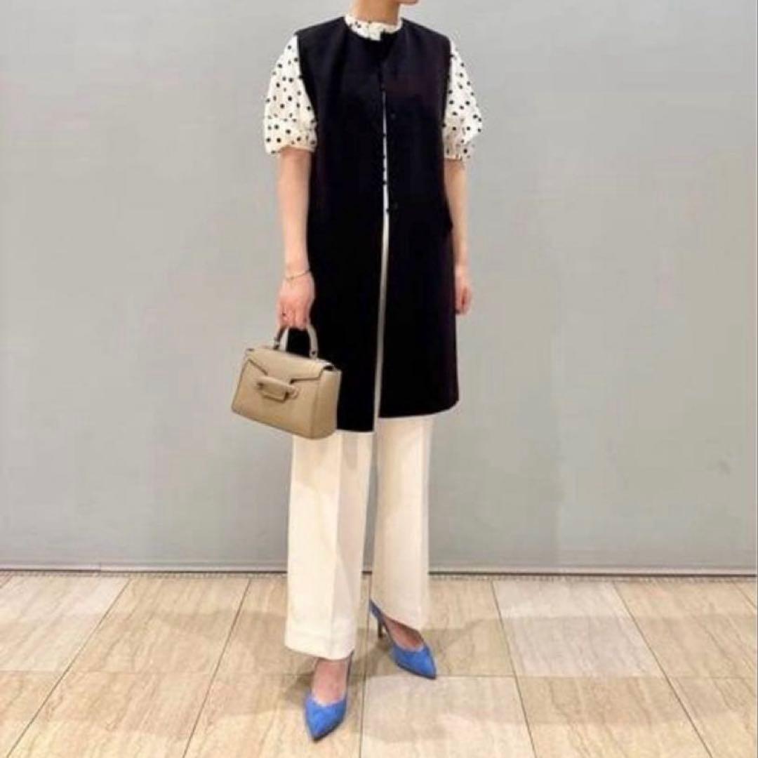 美品 Ballsey ドライアムンゼン クルーネックロングジレ トゥモローランド