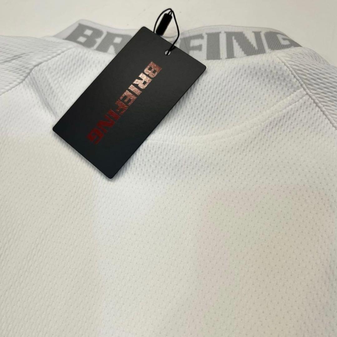 新品　BRIEFING CE MS NECK LOGO LS HIGHCK RF