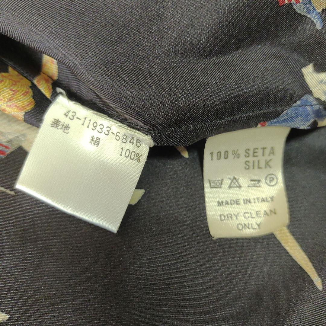 【美品】ETRO　エトロ　シルク　絹　42 XLサイズ　長袖シャツ　貴婦人　比翼