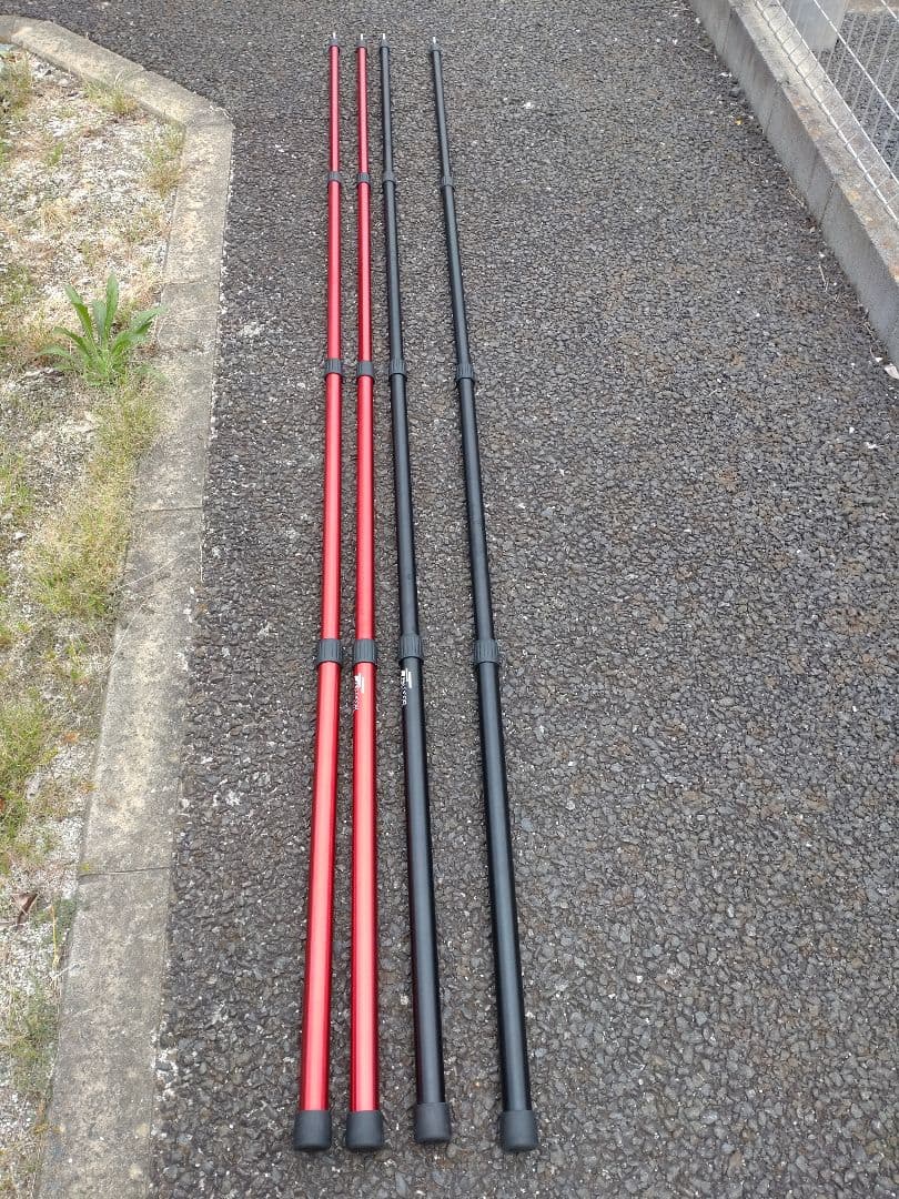FIELDDOOR アルミタープポール 4本セット