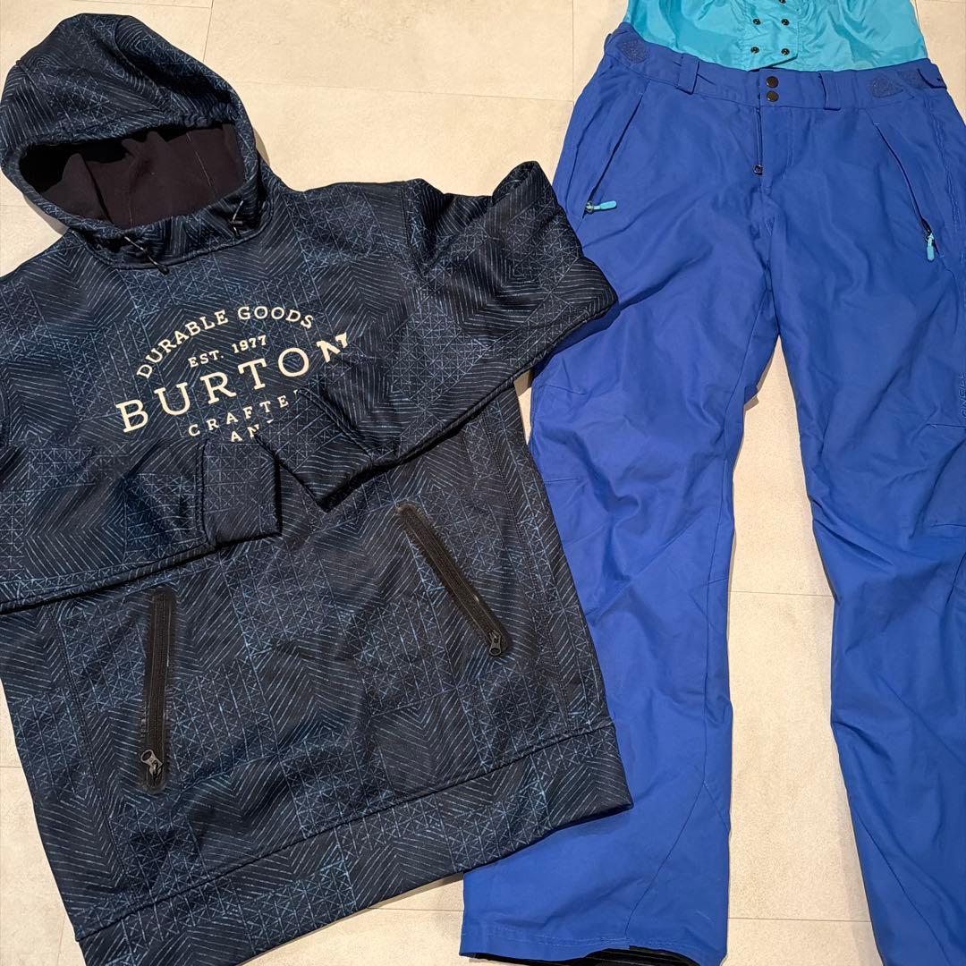 BURTON 撥水パーカー　スノーボード　スノーウェア　セットアップ　M
