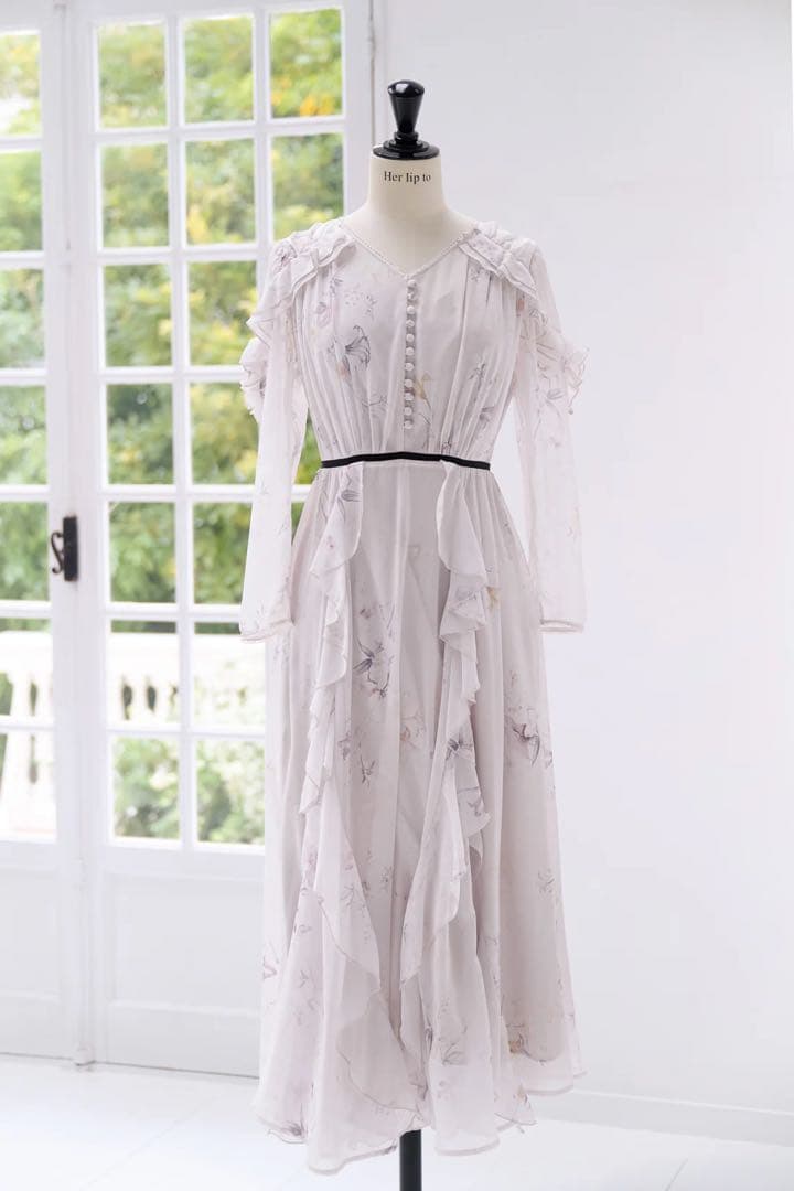 ワンピース Isette Floral Chiffon Dress light petale