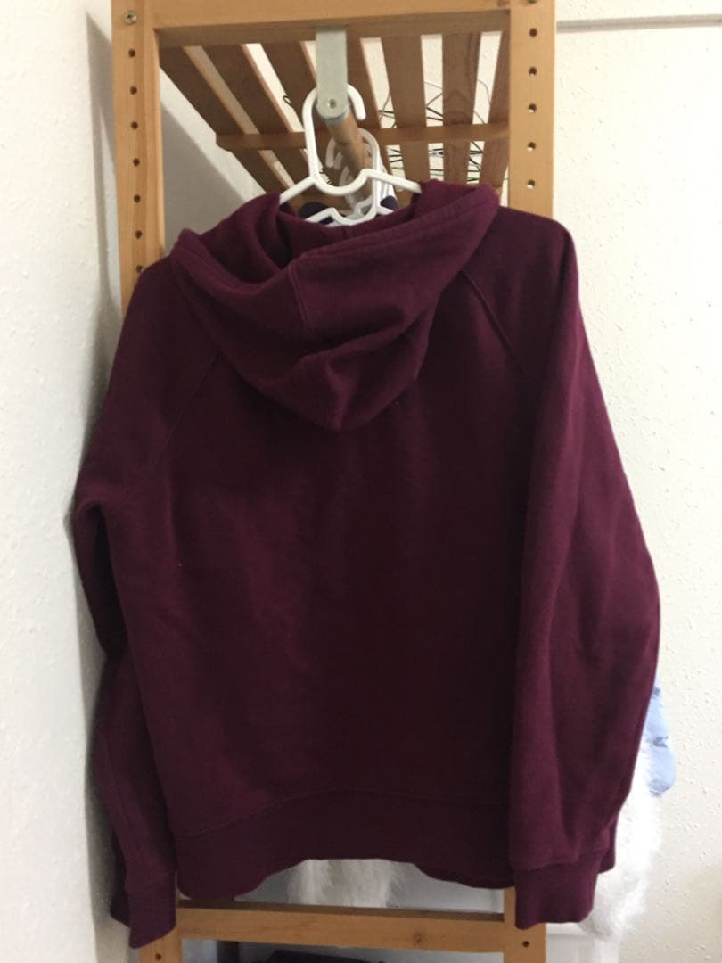 GAP ロゴ ジップアップ パーカー ボルドー / ワイン/さくや着用