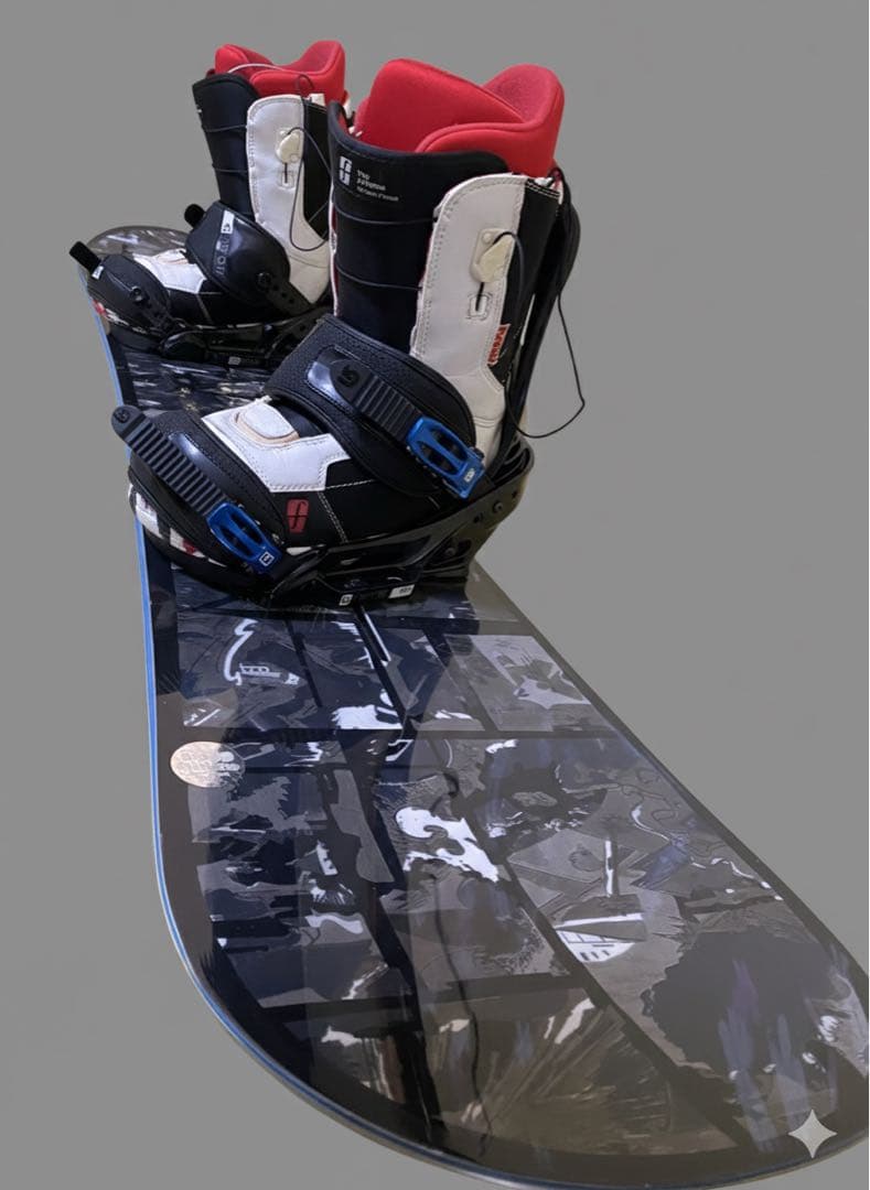 美品　BURTON バートン　初心者オススメ　メンズスノーボード　ケースセット