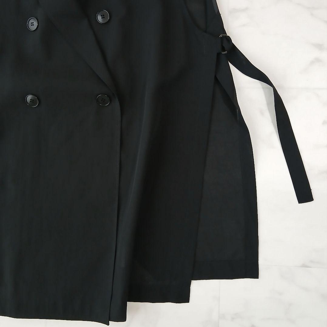 美品 23区 大きいサイズ 44 定価3万3千 シアー ロングジレ サイドベルト