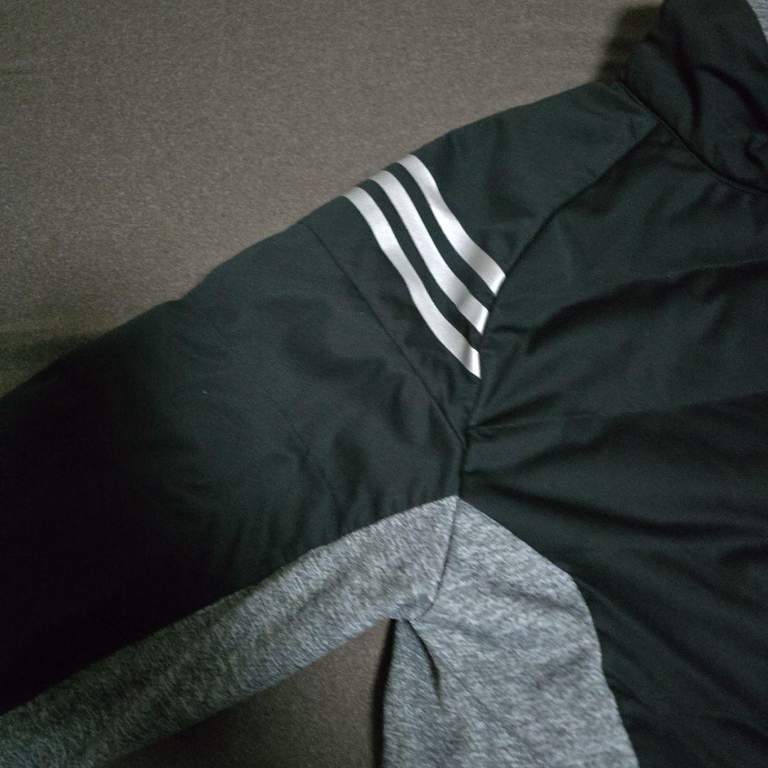adidas ゴルフダウンジャケット 黒 グレー