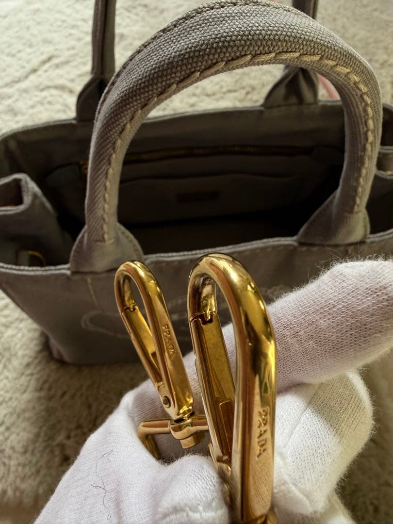 ねこPRADA カナパ ハンドバッグ ショルダー