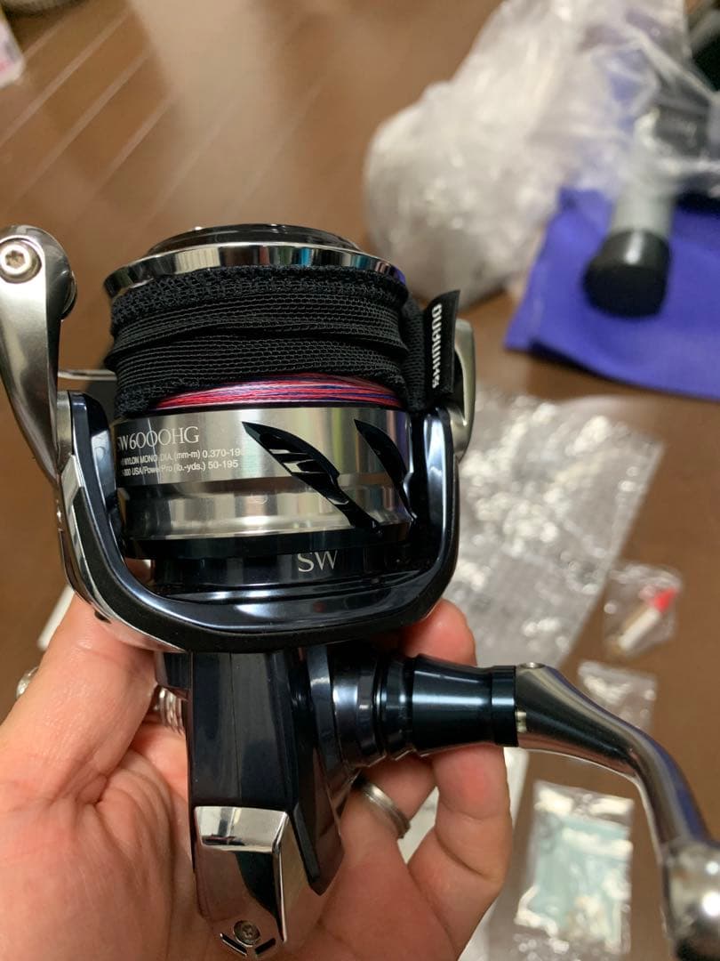 21ツインパワーSW 6000HG 美品　ノブ、スタンド交換済