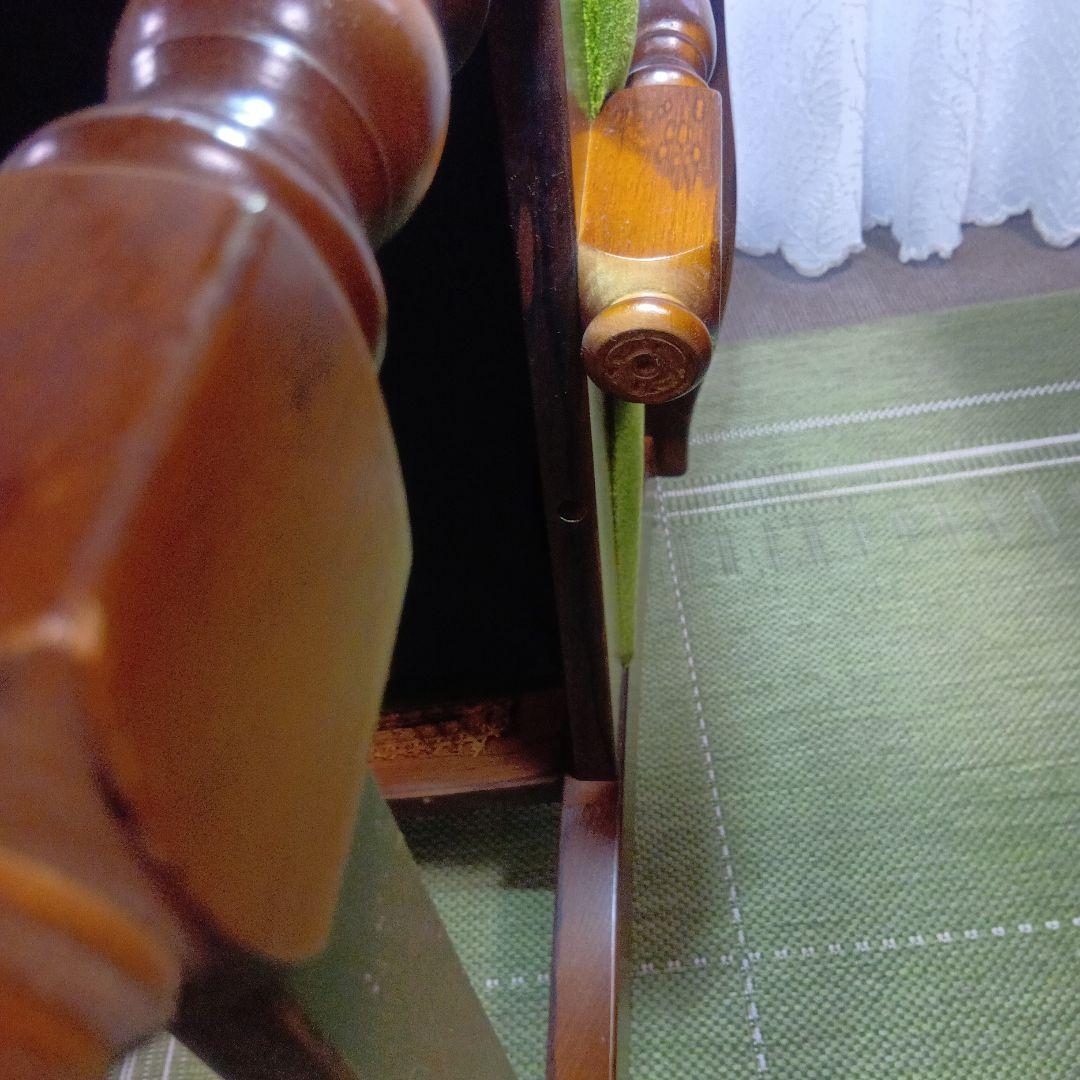 カリモクbackrest-rattan アーム付チェア コロニアル