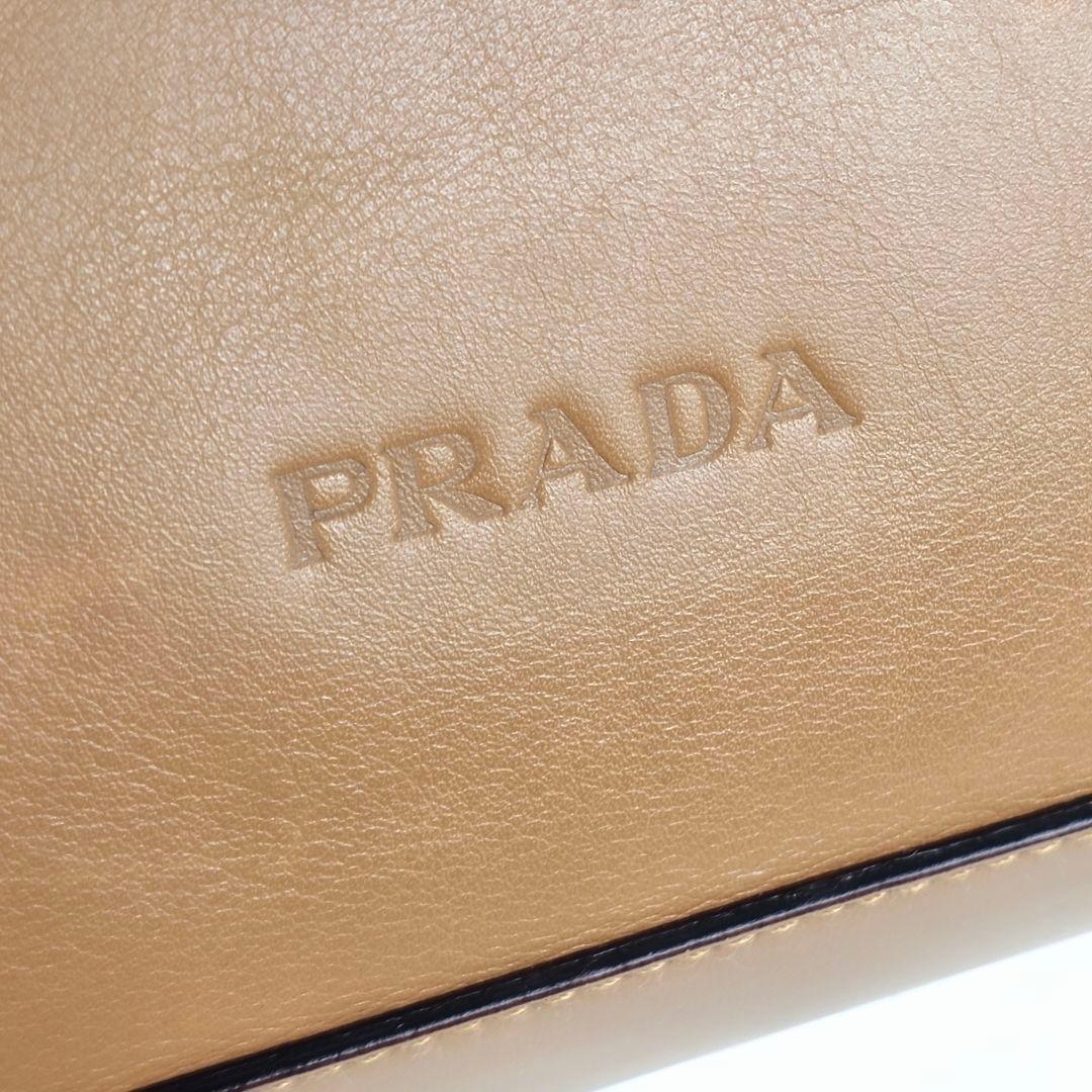 美品 プラダ PRADA レザー トートバッグ ビジネスバッグ ブリーフケース