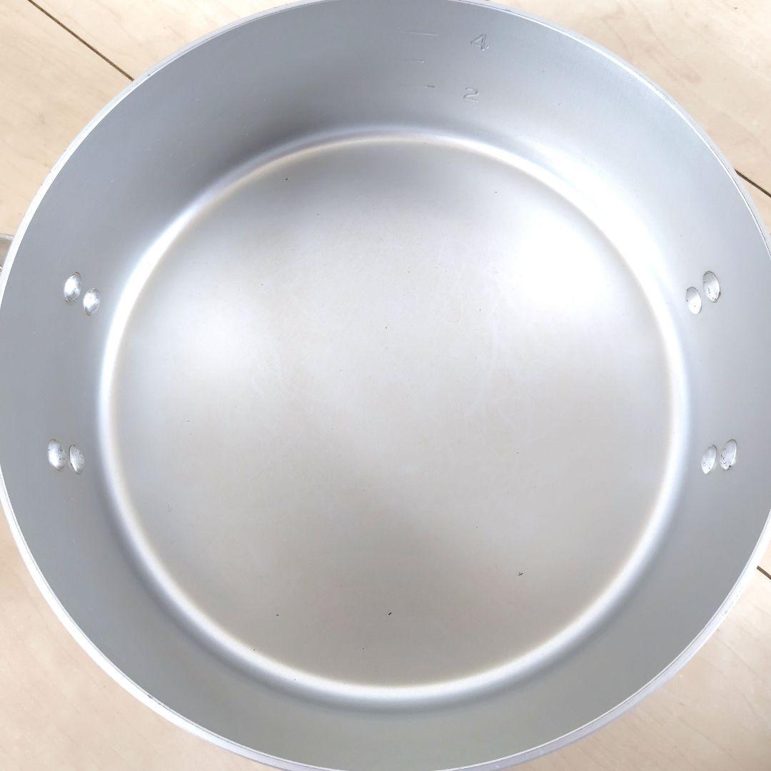 アルミ製 両手鍋(27cm)とお玉のセット 業務用