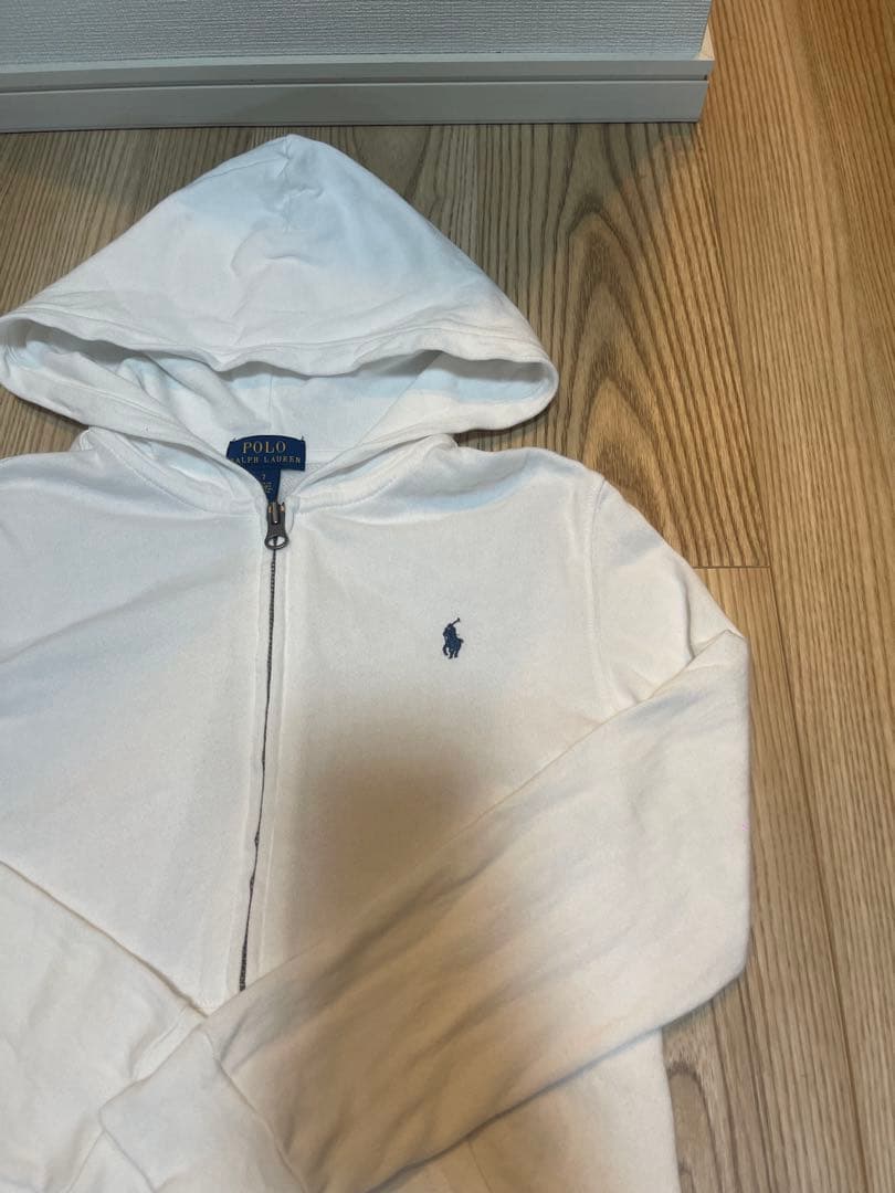 Polo Ralph Lauren ホワイト パーカー XS 春カラー　現行タグ