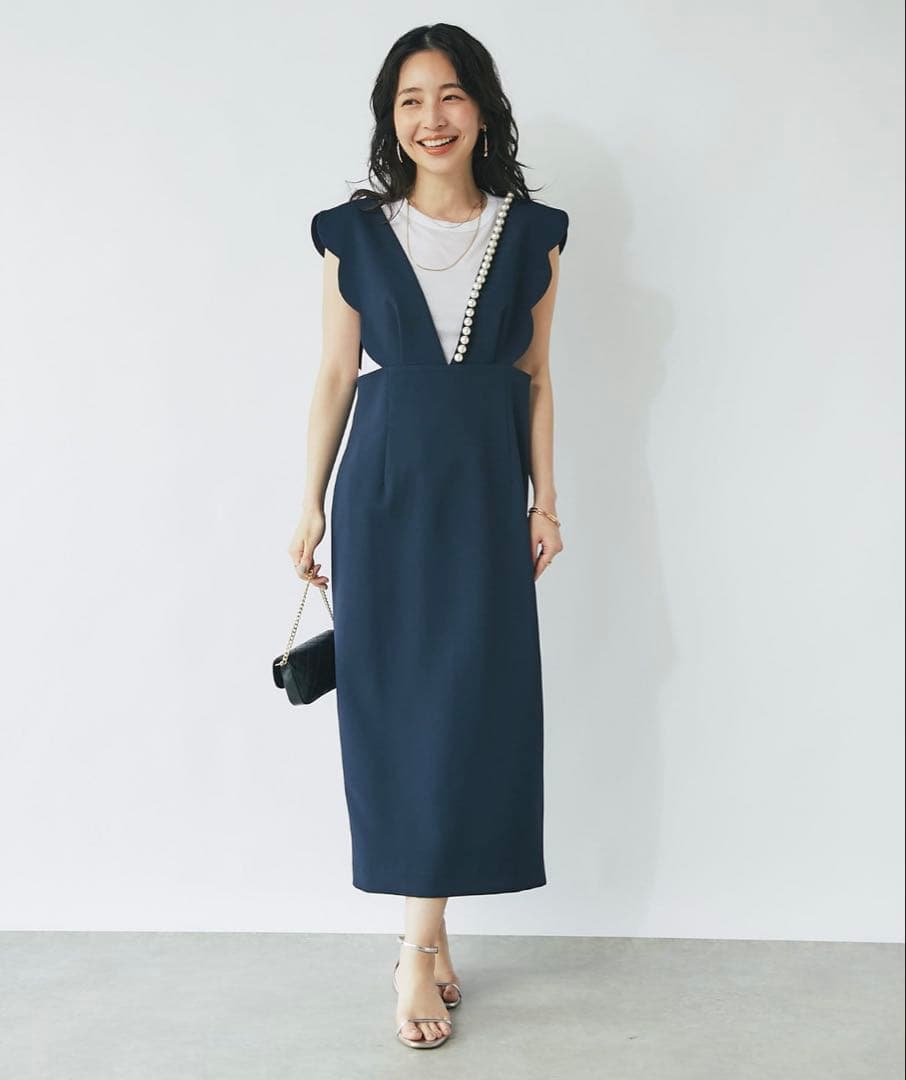 【美品】ダブルクロススカラップパールジャンドレ F / ラブティックボンボン