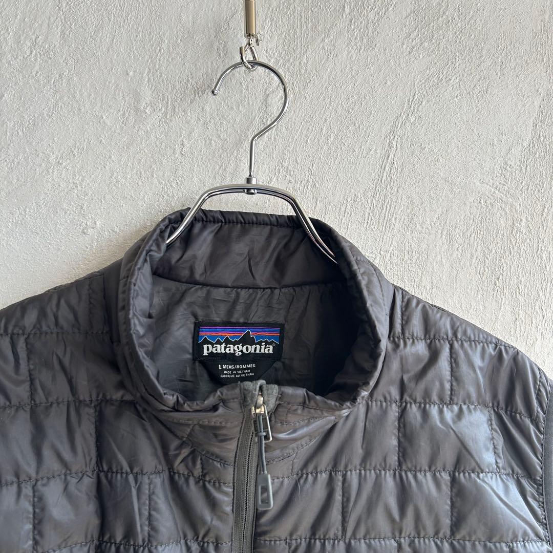 美品 patagonia ナノパフ ベスト グレー キルティング L