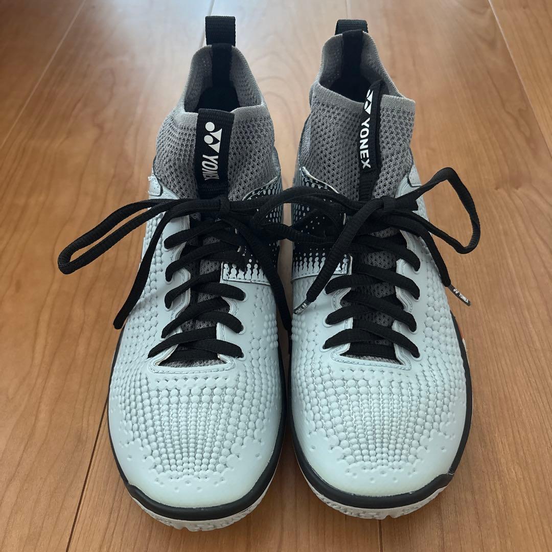 YONEX バドミントン シューズ ハイカット グレー23.5