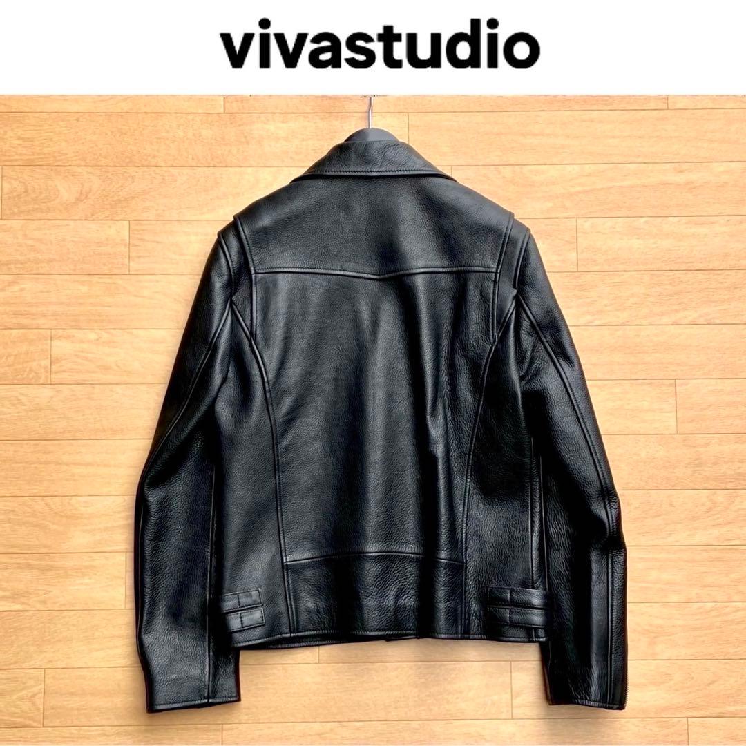 XL vivastudio ライダース ジャケット レザージャケット カーフ