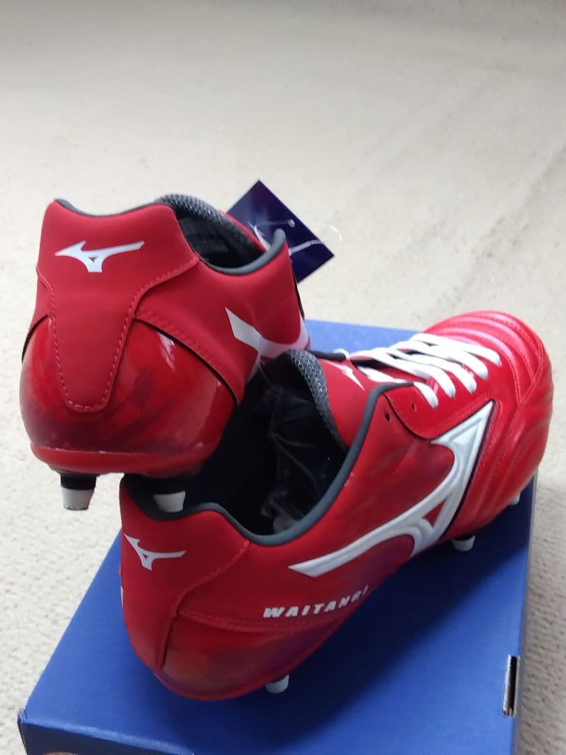 ラグビースパイク／28.0／赤×白／R1GA190001／新品・未使用品