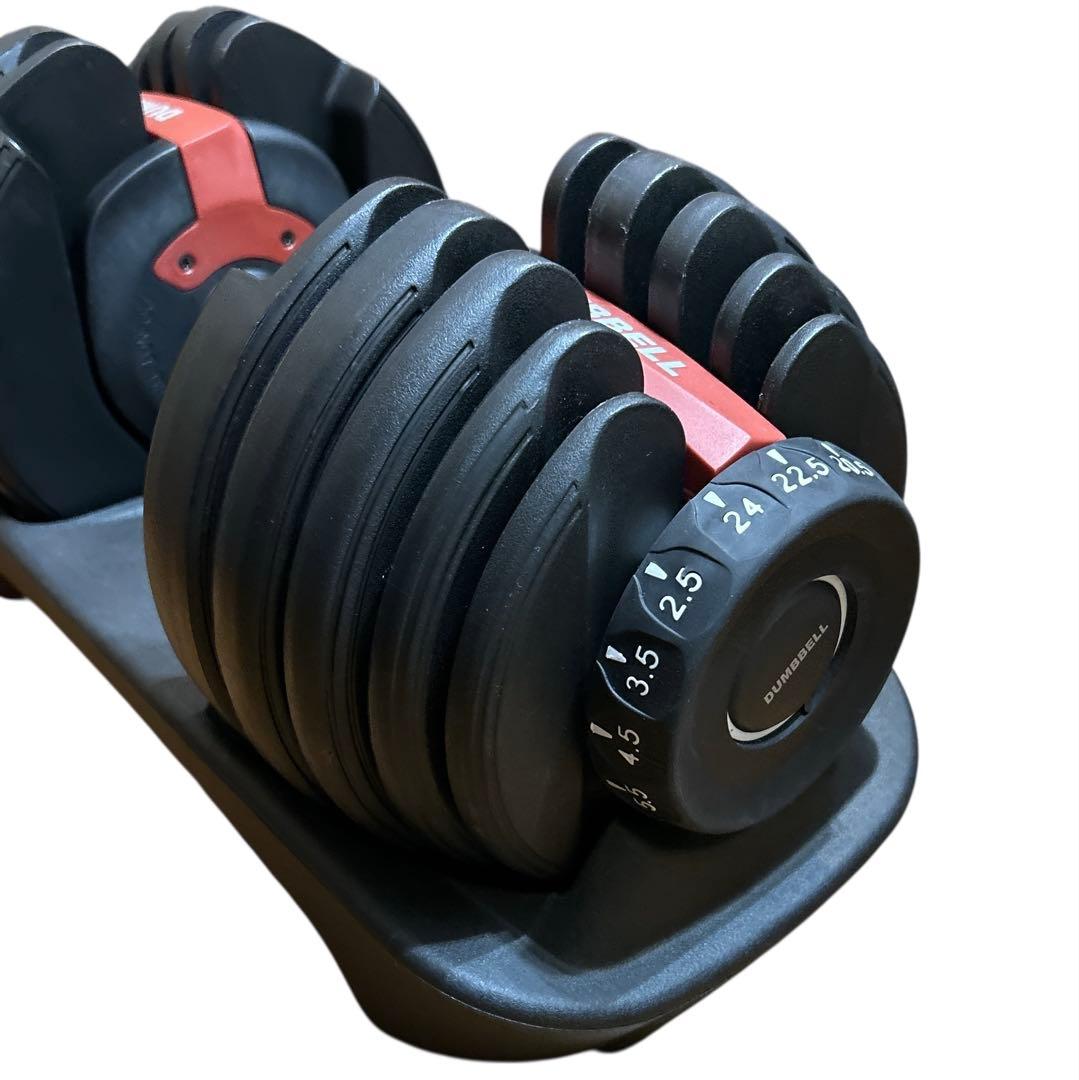 美品 DUMBELL① ダンベル 可変式 24kg TOPFILM
