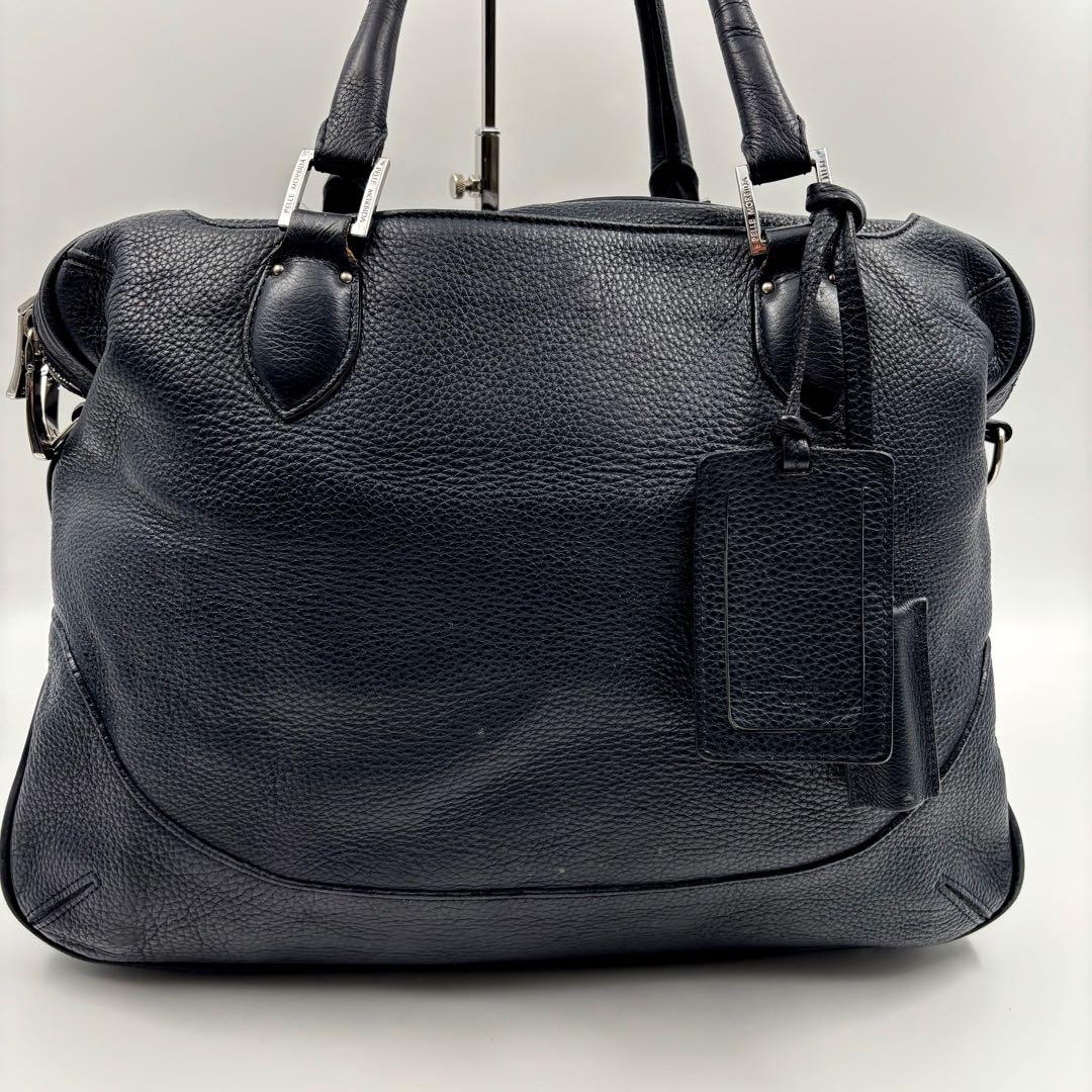 ✨希少✨　良品✨ペッレモルビダ メイデンボヤージュ ブリーフケース シボ革 黒