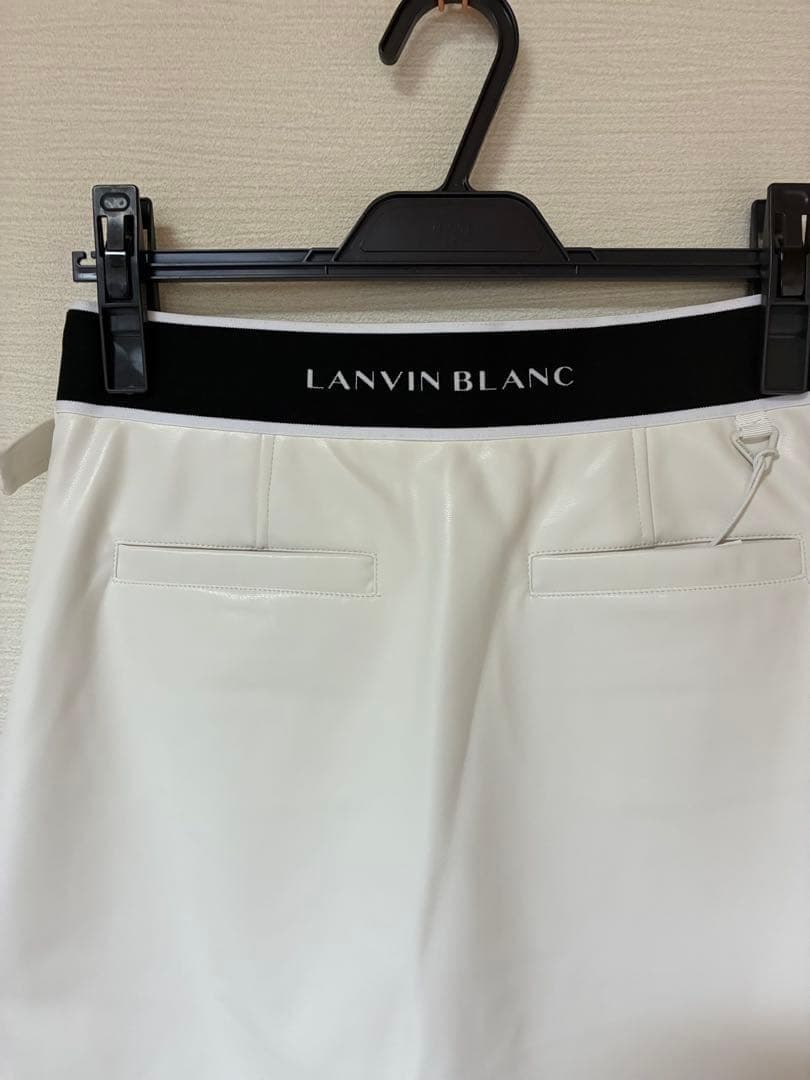 【最終値下】LANVIN BLANCゴルフミニスカート・インナーパンツ付　白　M
