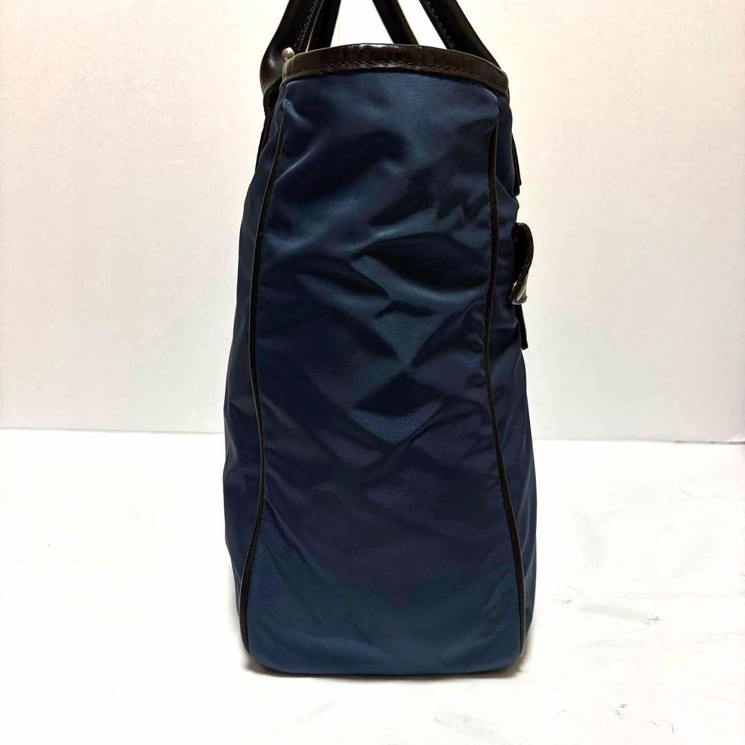 極美品✨フェリージ トートバッグ 1744 A4可 大容量 ネイビー ブラック