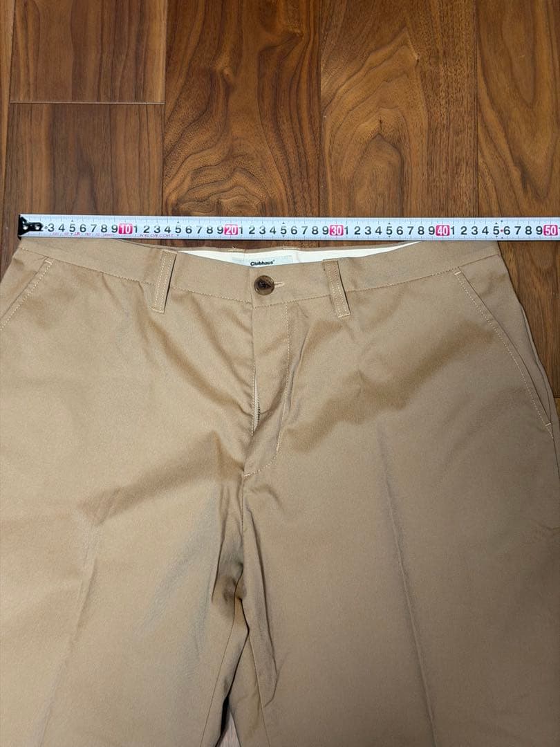 希少clubhaus クラブハウス　チノパンツ　ステンシル　ベージュ　XL