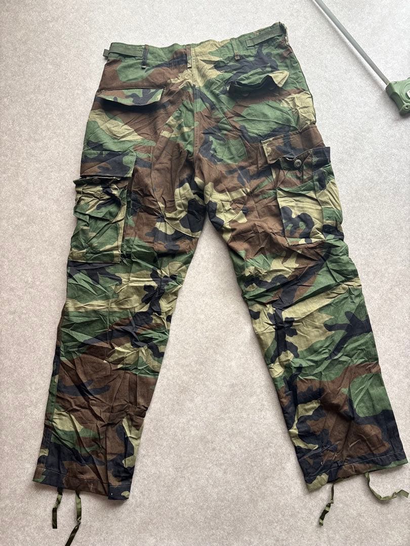 90s古着 米軍 BDU カーゴパンツ M-S ウッドランド 96年製