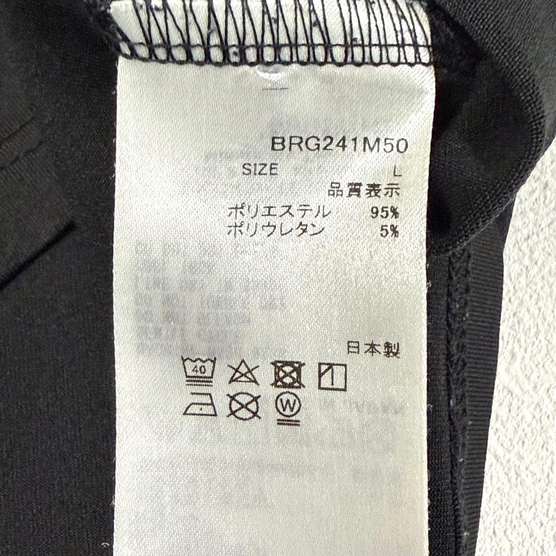 BRIEFING ブリーフィング ゴルフ モックネック 半袖シャツ ブラック L