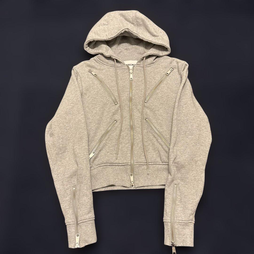 トップス beeden DUALITY ZIP DESIGN HOODIE