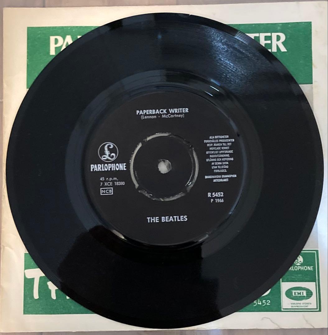 稀少スウェーデンPaperback WriterビートルズBeatlesレコード