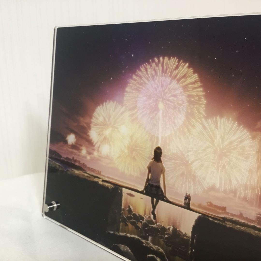 モカ展グッズ　アクリルプレート『となりまちのはなび』A5版