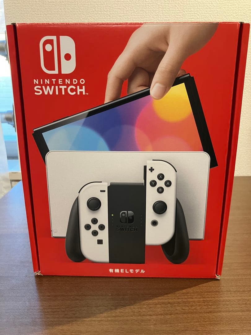 【美品】Switch本体有機EL Joy-Conホワイト SDカード128GB付