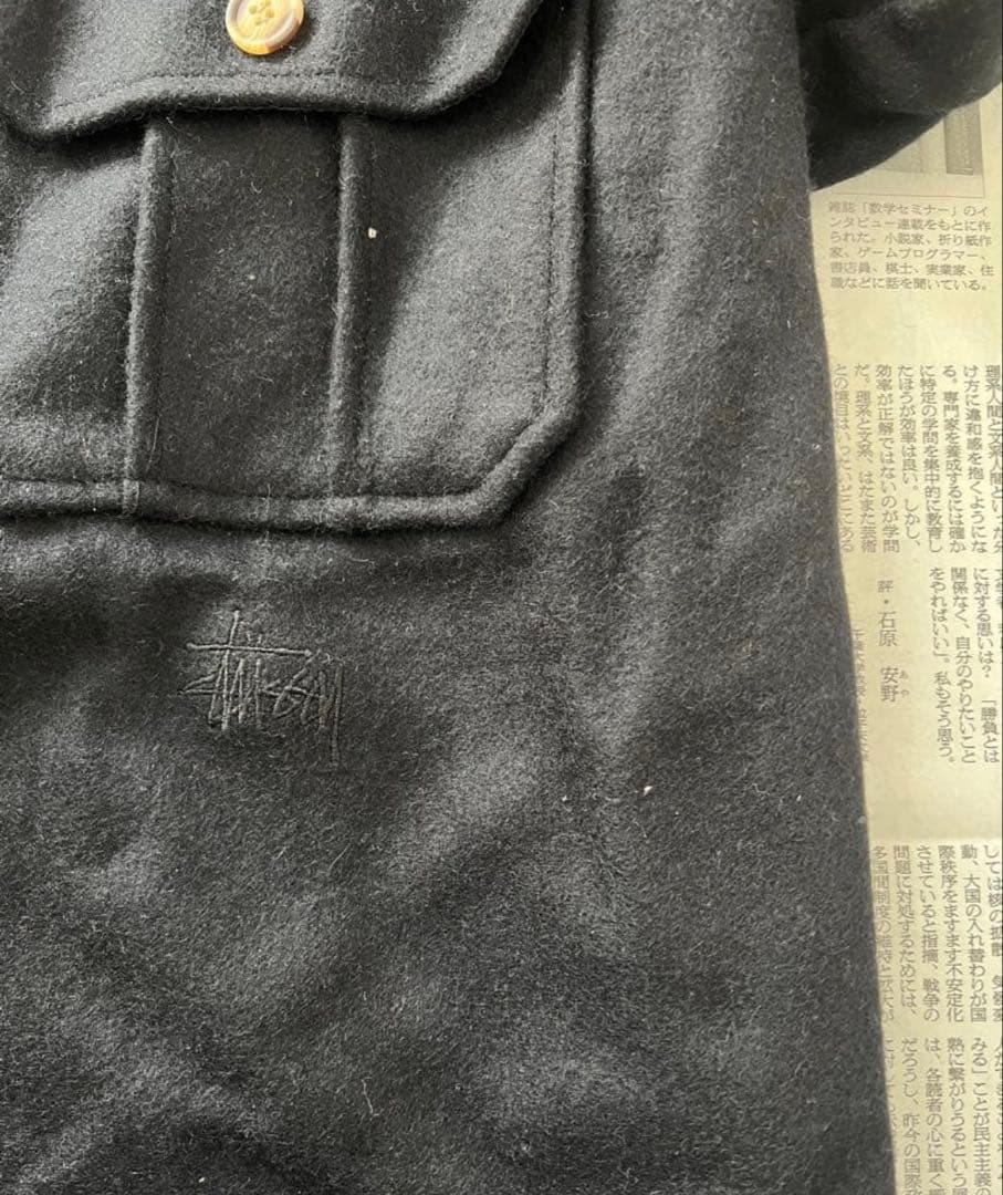 貴重 90s OLD STUSSY WOOL CPO JKT 本日24時まで