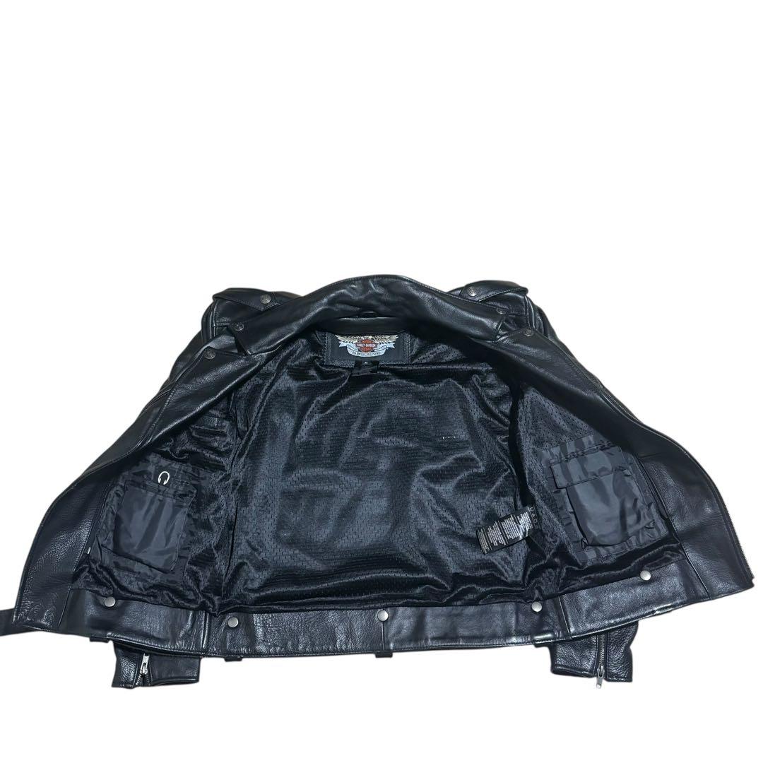 ライナー付き ハーレーダヴィッドソン　ダブルライダース　本革 レザージャケット